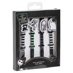 8445484340648-pluma-cerda-disney-nightmare-before-christmas-blister-x4-blanco-no-ir-13-5x19x2-cm