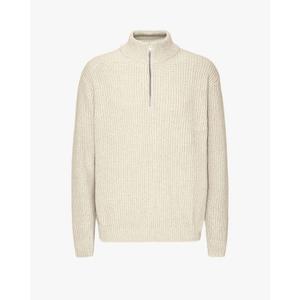 cs5091-ivorywhite-sudadera-de-merino-1-4-de-cremallera-colorful-standard-ivory-white-blanco-marfil