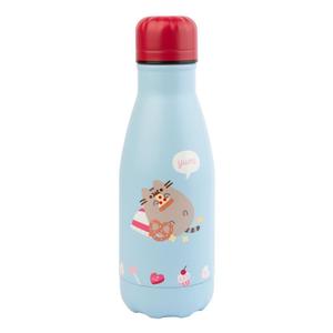 8435497280062-peto-infantil-de-acero-inoxidable-erik-pusheen-purrfect-love-azul-20x6-7-cm