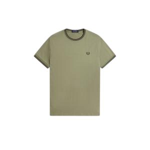 fpm1588-y64-camiseta-con-doble-ribete-fred-perry-olivmnt-ngtgreen