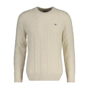 8050213-130-jersey-de-cuello-redondo-gant-lambswool-cable-crema