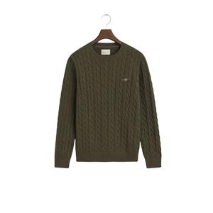 8050601-384-jersey-de-cuello-redondo-gant-cable-khaki-green-mel