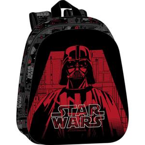 8412688553020-mochila-infantil-3d-hasbro-star-wars-darth-vader-negro-rojo-27x10x33-cm