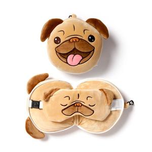 cush247-2-en-1-almohada-de-viaje-para-perro-pug-restazz-mullido-con-antifaz-puckator-amarillo-14x28x6x14-cm