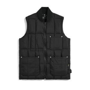 taion-008wzwk-black-chaleco-acolchado-con-cremallera-y-cuello-en-v-taion-negro